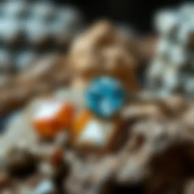 Close-up of high-quality materials used in jewelry making