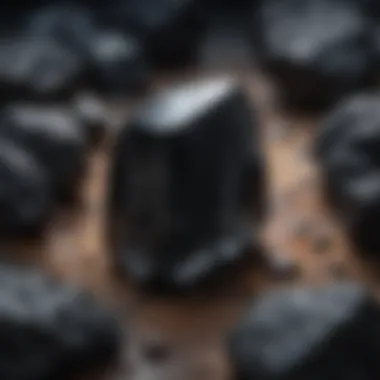 Cultural Significance of Australian Black Tourmaline An artistic representation highlighting the cultural significance of Australian black tourmaline in various traditions.