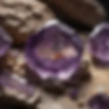 Geographical map highlighting major sources of amethyst around the world