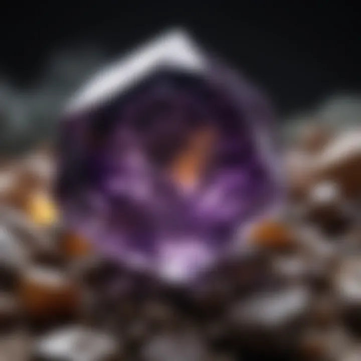 Historical artifacts featuring amethyst, illustrating its significance through time