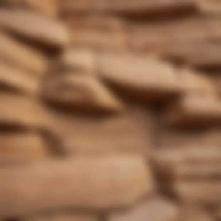 An architectural structure made of sandstone highlighting its use in construction