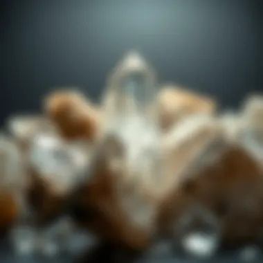 Clear Quartz: Nature's Crystal Clarity A stunning display of clear quartz crystals