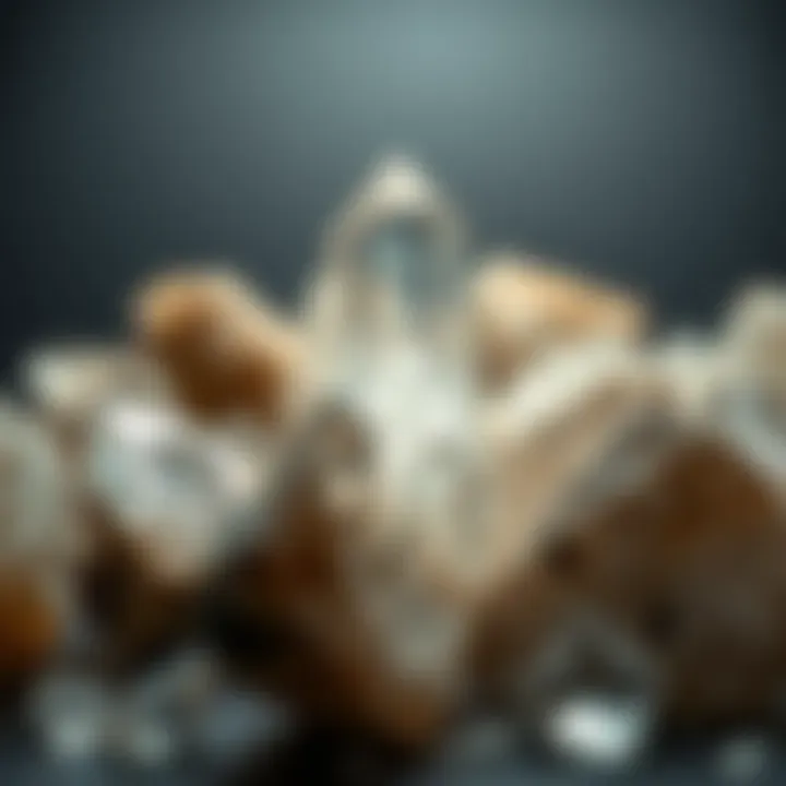 Clear Quartz: Nature's Crystal Clarity A stunning display of clear quartz crystals