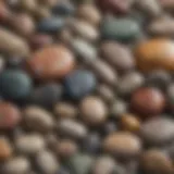 A close-up of various stone types showcasing their textures and colors