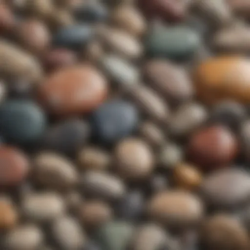 A close-up of various stone types showcasing their textures and colors