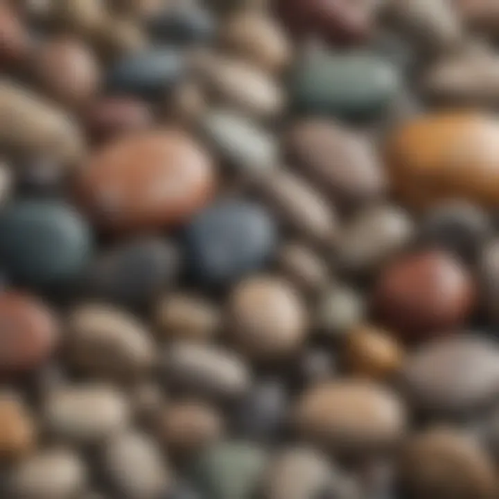 A close-up of various stone types showcasing their textures and colors