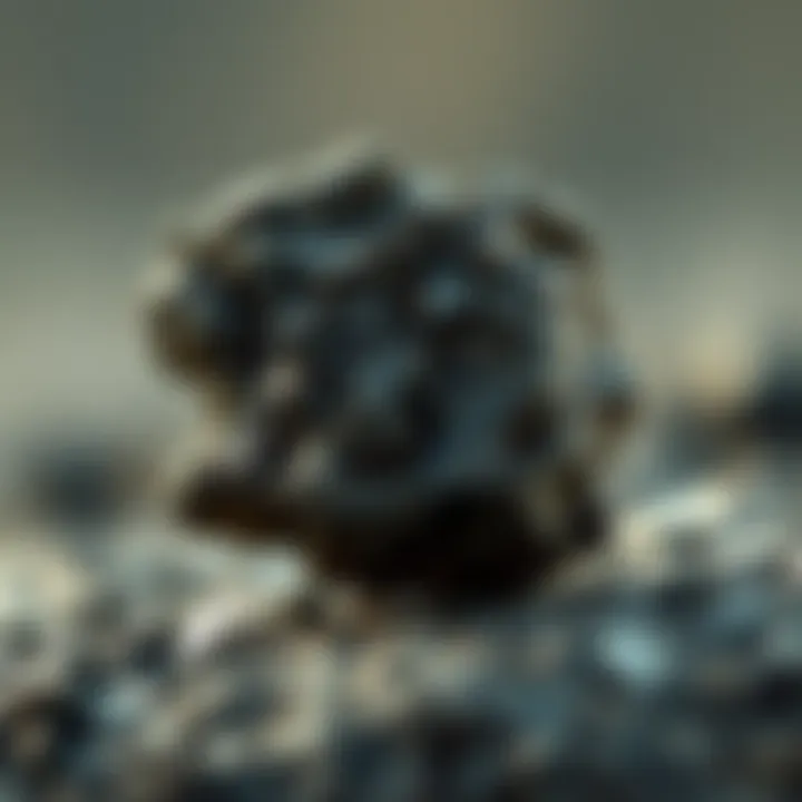 Rare Meteorite Insights A close-up view of a rare type of meteorite.