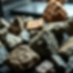 A stunning display of various meteorite specimens.