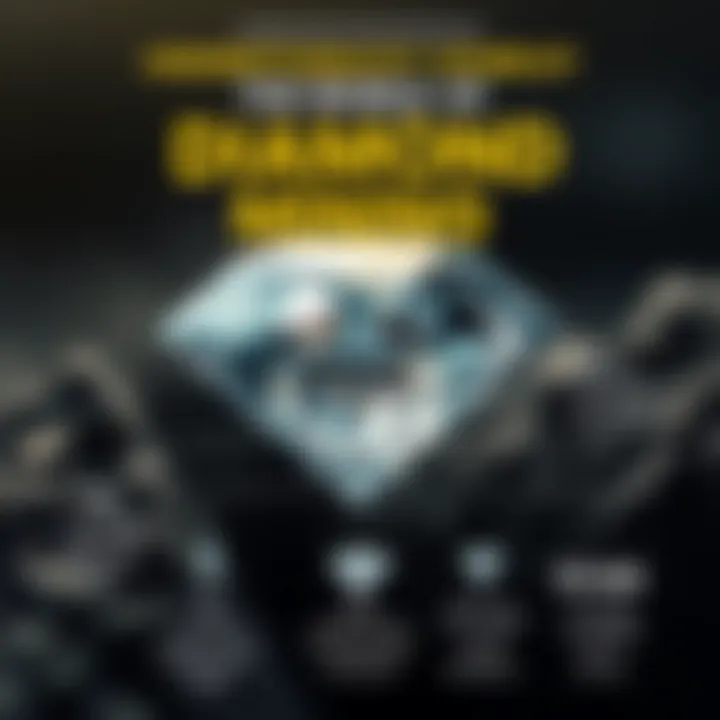 An infographic displaying the environmental impact of diamond mining.