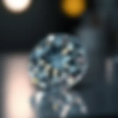 A futuristic view of technology used in diamond evaluation.