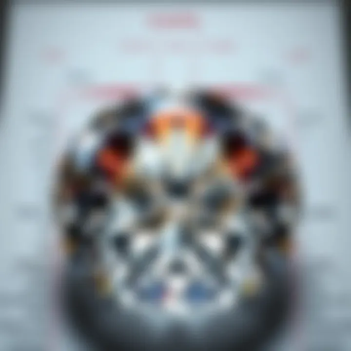 A detailed chart illustrating the diamond grading system.