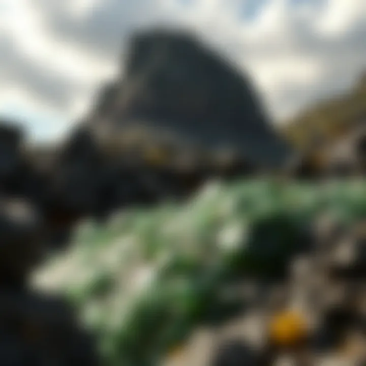 Geological Source of Moldavite A picturesque landscape depicting the geological origins of moldavite