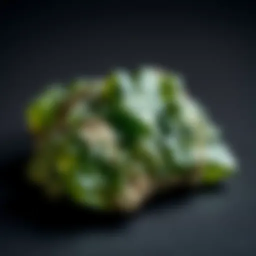 Natural moldavite pieces showcasing their unique green hues and textures
