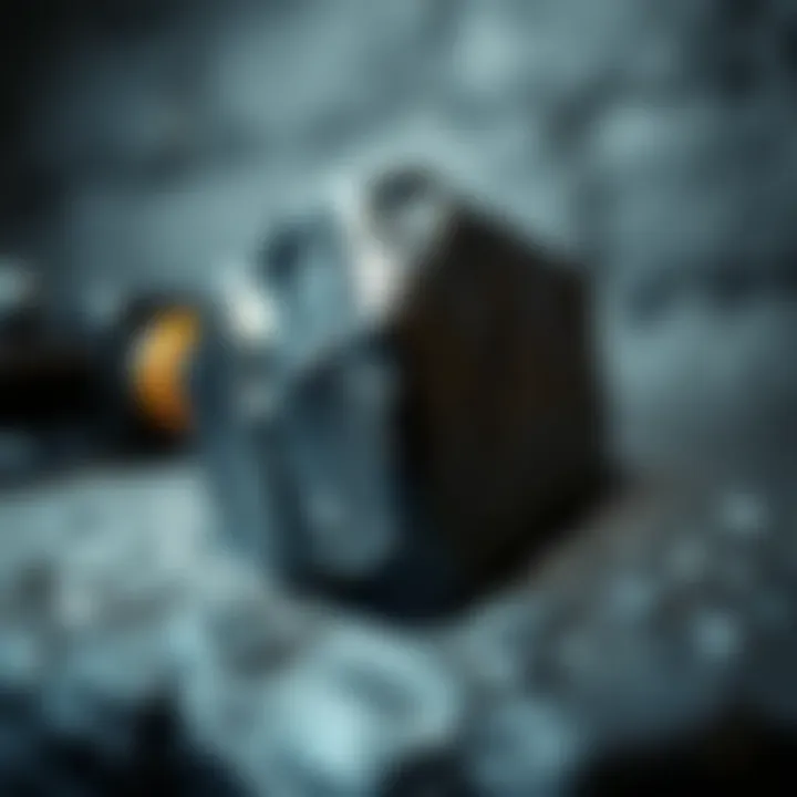 Artistic representation utilizing polished iron, demonstrating its aesthetic appeal