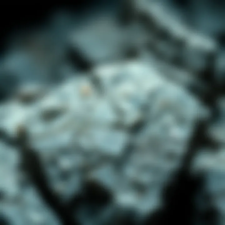 Crystal Structures in Granite High-resolution image showing crystal structures in a granite rock