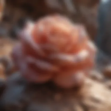 Natural Beauty of Rose-like Rocks Stunning rose-like rock formations in natural setting