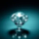 A dazzling diamond showcasing its brilliance and cut quality