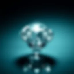A dazzling diamond showcasing its brilliance and cut quality