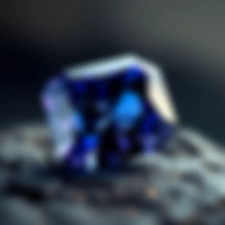 Tanzanite: The Exotic Jewel of Africa A vibrant tanzanite stone highlighting its unique color and clarity