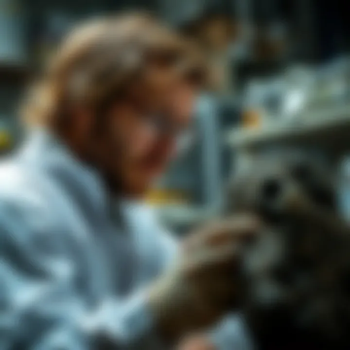 A scientist conducting research on the Sikhote-Alin meteorite