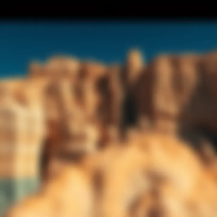 Natural quartzite formations highlighting unique geological features