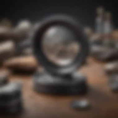 Collector's Showcase of Metal Magnifiers A collector's showcase featuring various metal magnifiers.