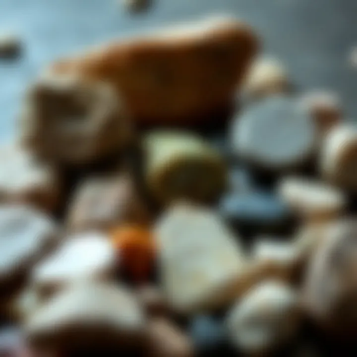 Natural State Stone Collection A collection of rough stones in their natural state, highlighting their origins.
