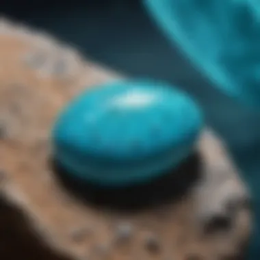 Sleeping Beauty Turquoise - The Icon of Vibrancy Close-up view of high-grade Sleeping Beauty turquoise showcasing its vibrant blue hue and smooth texture.