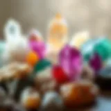 A vibrant collection of raw crystals displaying their natural beauty.