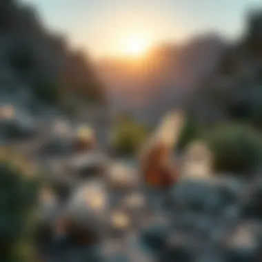 Ideal Crystal Hunting Location A scenic outdoor location ideal for crystal hunting.