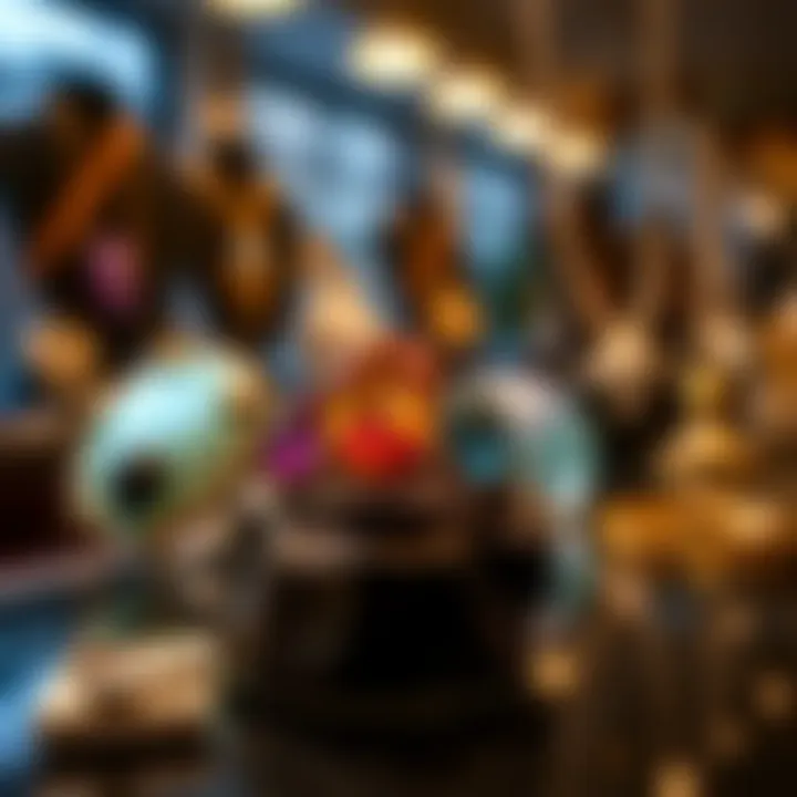 Artistic Gemstone Jewelry An artistic display of gemstone jewelry inspired by local treasures