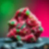 Stunning ruby fuchsite specimen showcasing its vibrant green and red colors