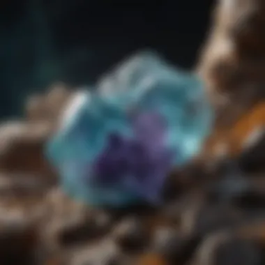 Fluorite in Geological Context Natural fluorite in its geological context