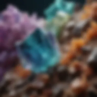 Vibrant Fluorite Crystals Vibrant fluorite crystals showcasing their unique color banding