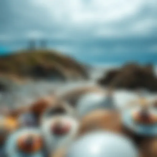 Breathtaking Shoreline of Fort Bragg Expansive coastal vista showcasing Fort Bragg's shoreline