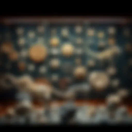 A stunning display of fossil specimens from various geological eras