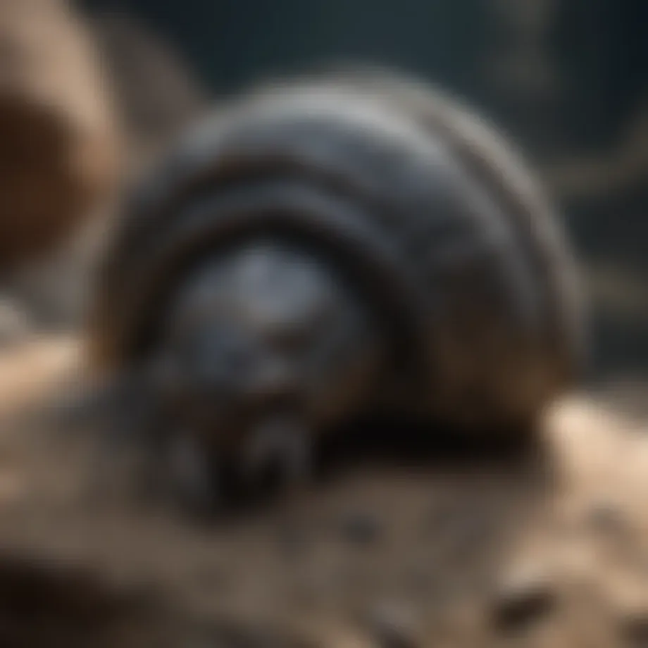 Close-up of a well-preserved trilobite fossil