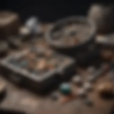 Essential Tools for Gem Mining A comprehensive gem mining tool kit showcasing various essential tools for gem extraction.