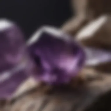 Amethyst - Identifying Features A vibrant amethyst displaying its characteristic purple hue.