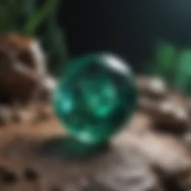 Emerald - Unique Properties An exquisite emerald with its rich green tone and inclusions.