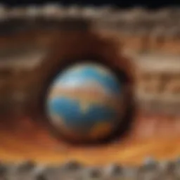 Illustration of Earth's layers showcasing crust, mantle, outer core, and inner core