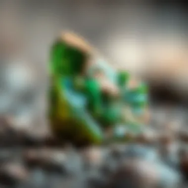 Copper Mineral Specimen Close-up of a copper mineral specimen showcasing its distinct color and luster.