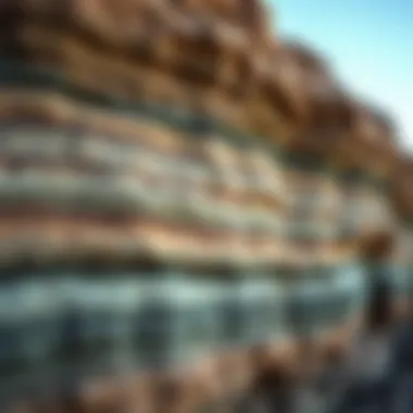Sedimentary Rock Layers Layers of sedimentary rock displaying distinct strata