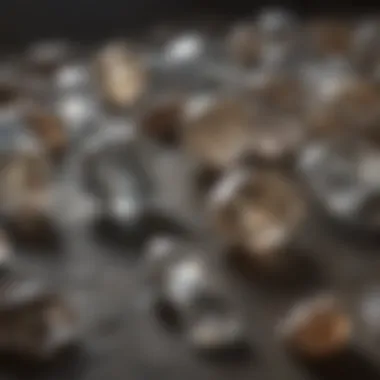 Comparison of diamond and its look-alikes under natural lighting