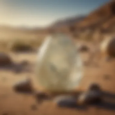 Historical Artifacts Crafted from Libyan Desert Glass An artistic depiction of ancient artifacts made from Libyan Desert Glass