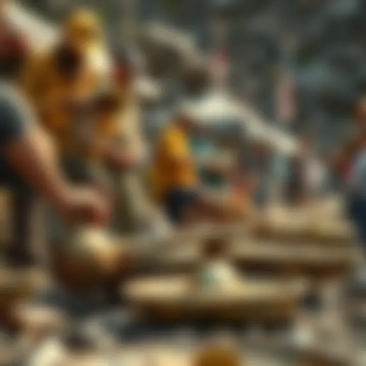 The Gold Panning Community Experience A community gathering of enthusiasts sharing gold panning experiences