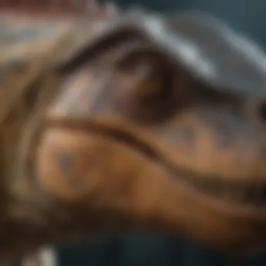 Close-up showcasing Giganotosaurus' unique features