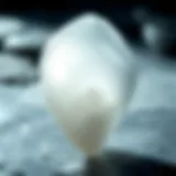 Selenite heart crystal radiating peaceful energy