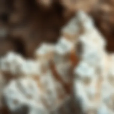 Geological formation of talc showcasing its natural beauty