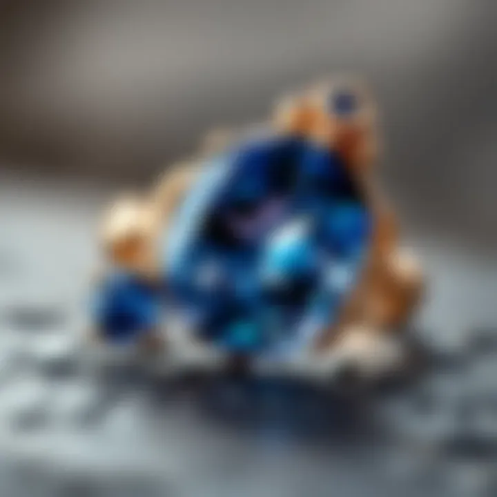 Tanzanite Jewelry Craft A beautifully crafted jewelry piece featuring tanzanite, illustrating its market appeal